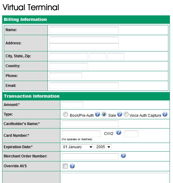 Virtual terminal